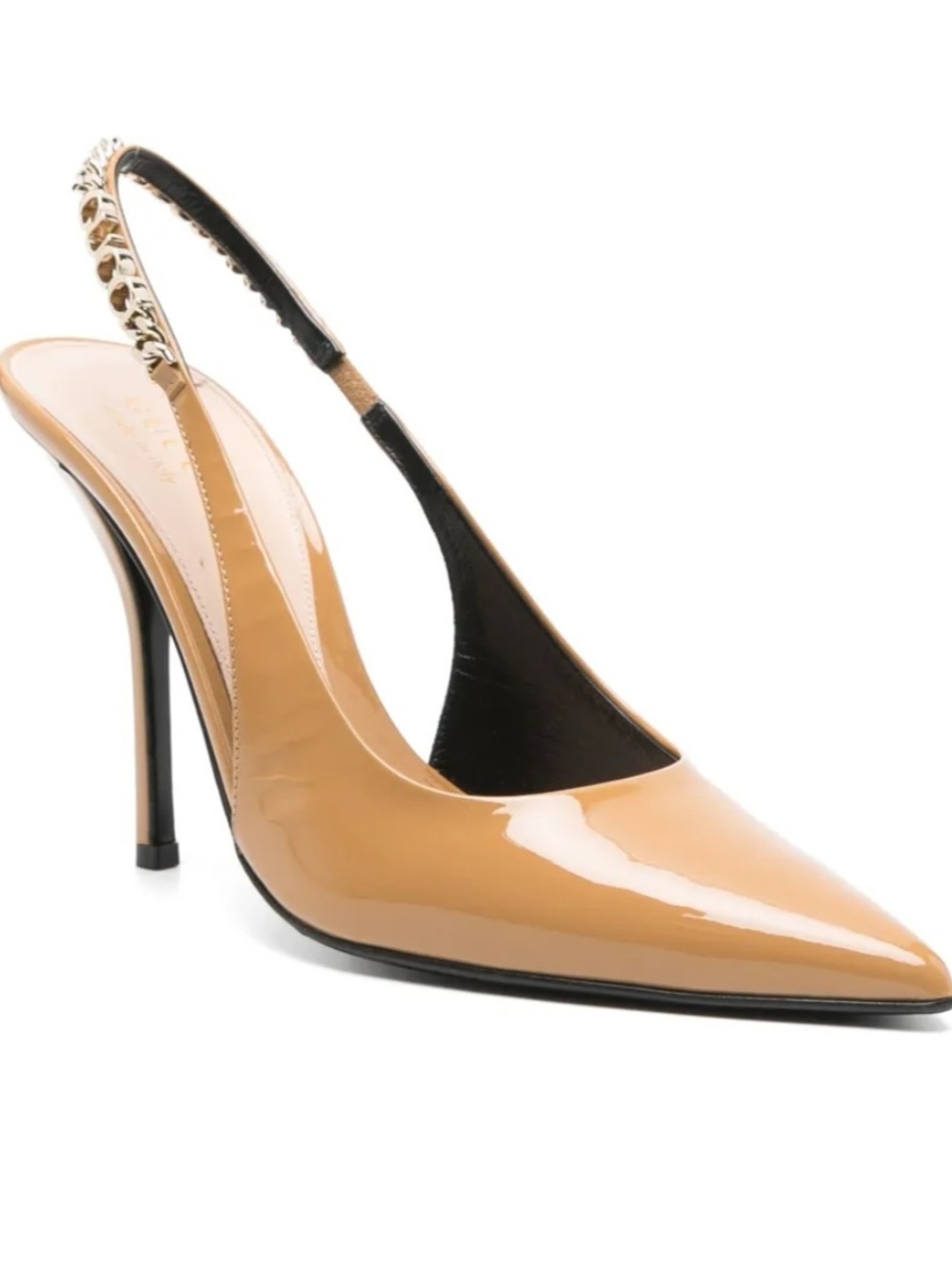 Woman's Gucci Signoria chain
Patent Leather Slingback
Pumps. Size 39.5